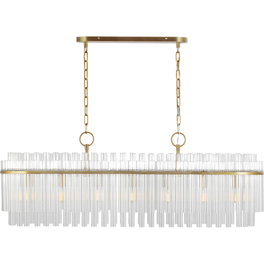 Beckett Linear Chandelier by Visual Comfort & Co.. Made from steel in a unique style.