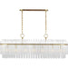 Beckett Linear Chandelier by Visual Comfort & Co.. Made from steel in a unique style.