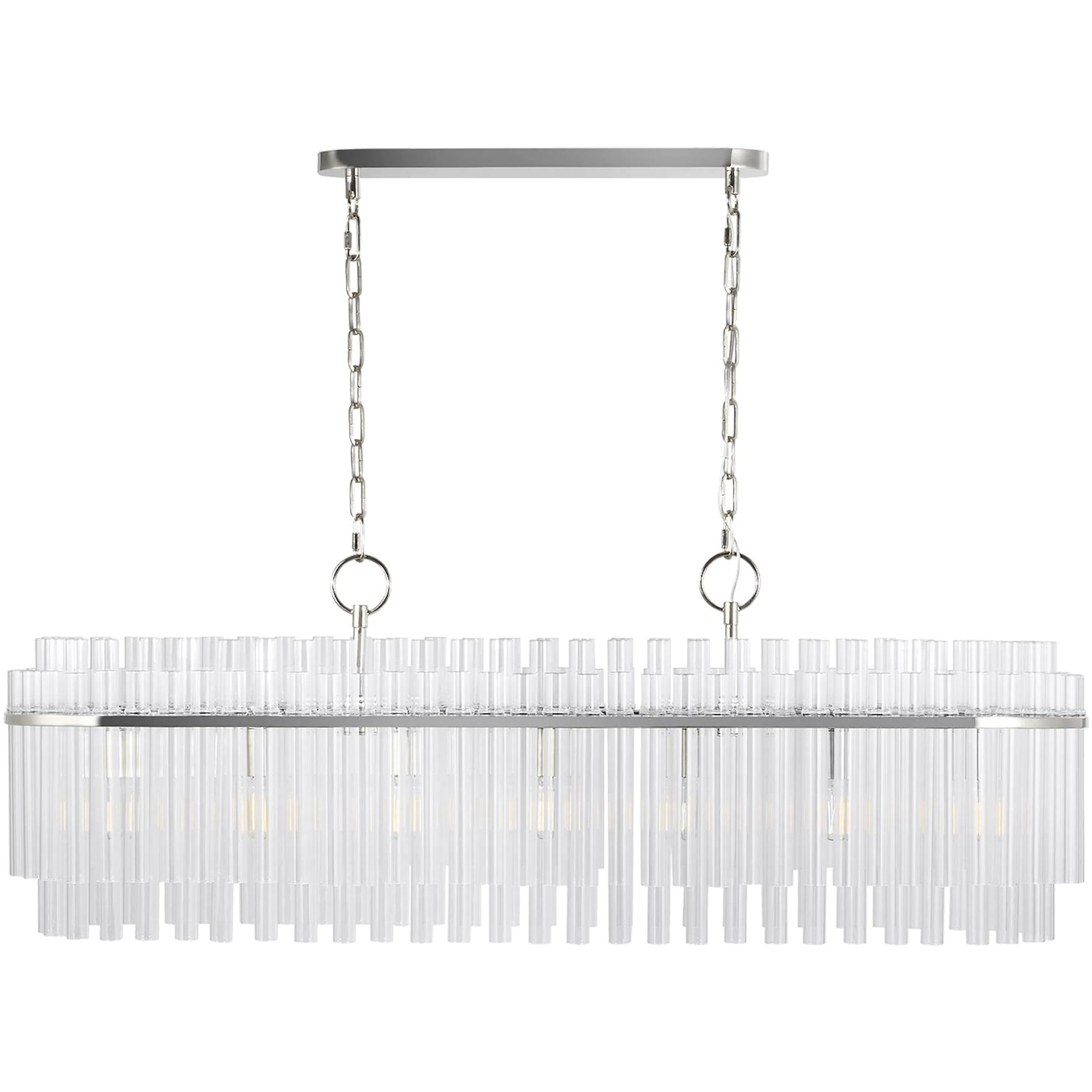 Beckett Linear Chandelier by Visual Comfort & Co.. Made from steel in a unique style.
