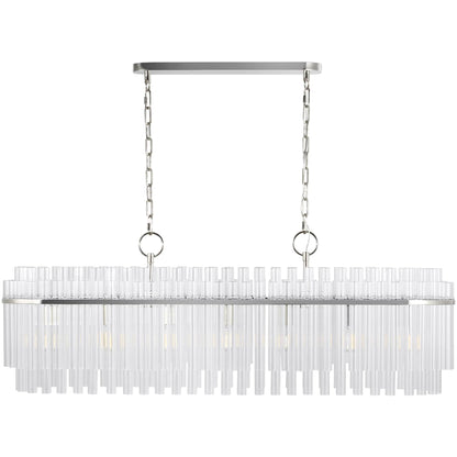 Beckett Linear Chandelier by Visual Comfort & Co.. Made from steel in a unique style.