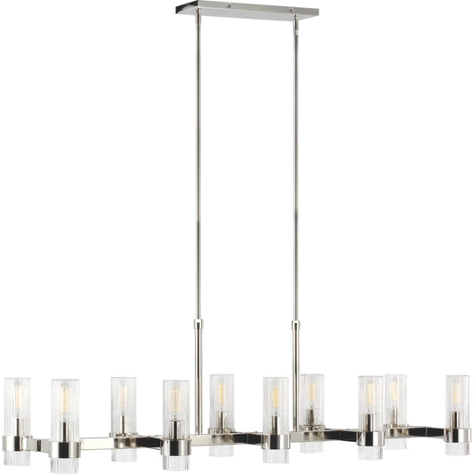 Geneva Linear Chandelier by Visual Comfort & Co.. Made from steel in a unique style.