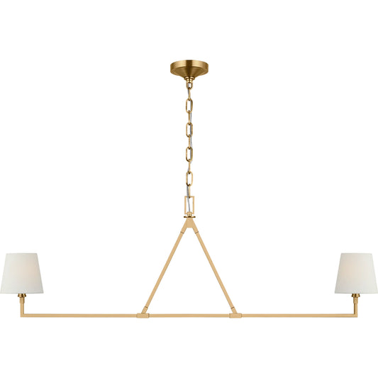 Perth Large Linear Chandelier by Visual Comfort & Co.. Made from steel in a unique style.