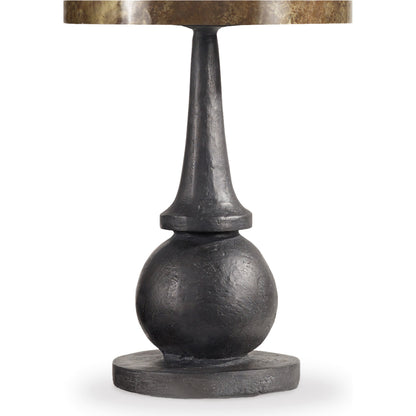 Curata Accent Table by Hooker Furniture in black. Made from resin, brass in a traditional style.