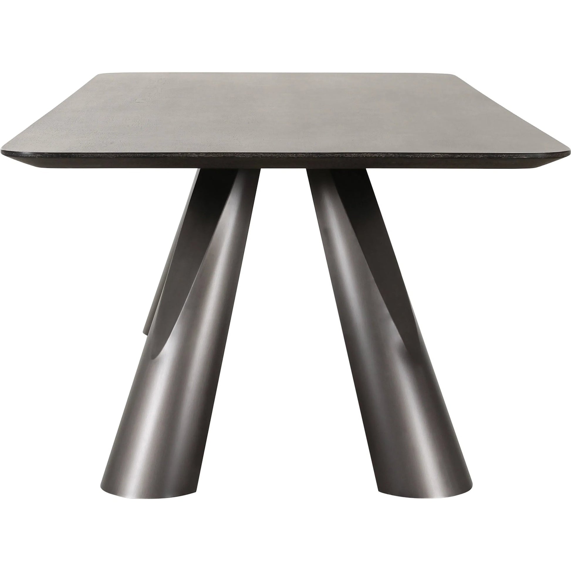 Novara Design Dark Rectangle Dining Table - PLZ-386DT by Pasargad Home in dark brown. Made from mdf in a unique style.