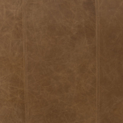 Nolita Reverse Stitch Sofa by Four Hands in rider black. Made from top grain leather, solid ash, 100% polyester in a modern style.