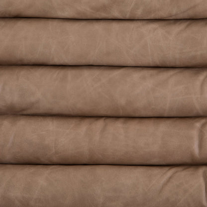 Malibu Desk Chair by Four Hands in rider black. Made from top grain leather, aluminum, 100% polyester in a modern style.