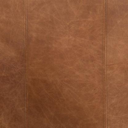 Williams Leather Chair by Four Hands in natural washed camel, weathered ash. Made from top grain leather, solid ash, 100% polyester in a rustic style.