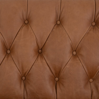 Williams Leather Sofa by Four Hands. Made from top grain leather, solid ash, 100% polyester in a rustic style.