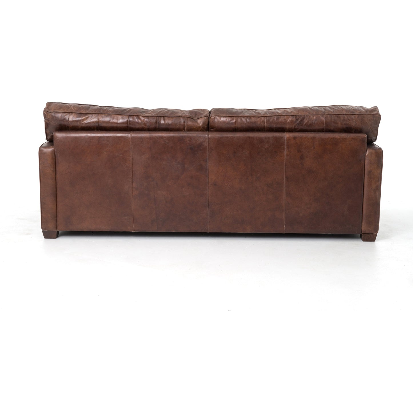 005 SR-369104 | Additional Silo | Larkin Sofa by Four Hands in cigar, antique oak, antique brass nailhead. Made from top grain leather, solid ash, iron in a modern style.