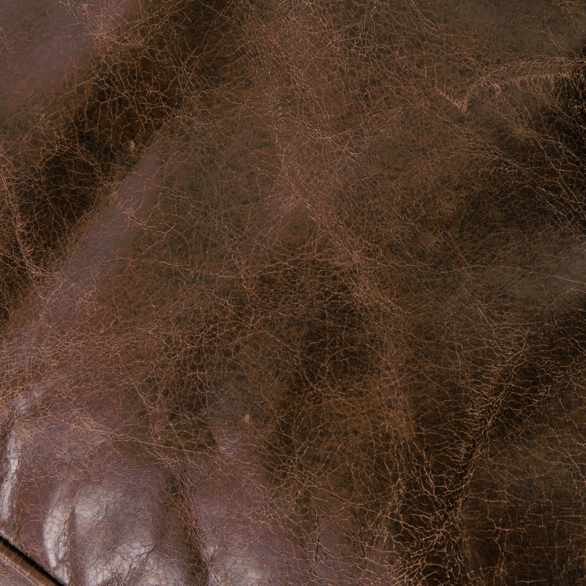 Conrad Sofa by Four Hands in cigar, antique oak, antique brass nailhead. Made from top grain leather, solid ash, iron in a traditional style.