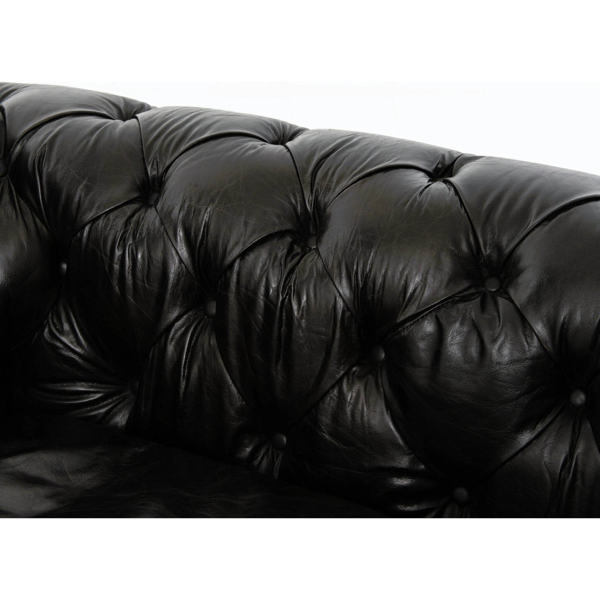 Conrad Sofa by Four Hands in cigar, antique oak, antique brass nailhead. Made from top grain leather, solid ash, iron in a traditional style.