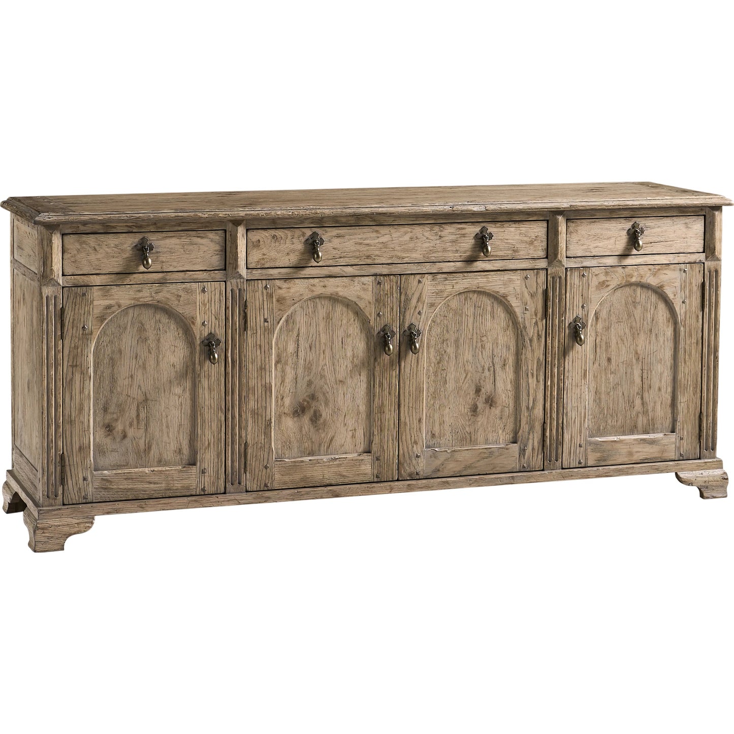 001 SI-2462610 | Primary Silo | Sagehill Arched-Door Credenza by Jonathan Charles in timberon grey oak. Made from oak in a traditional style.