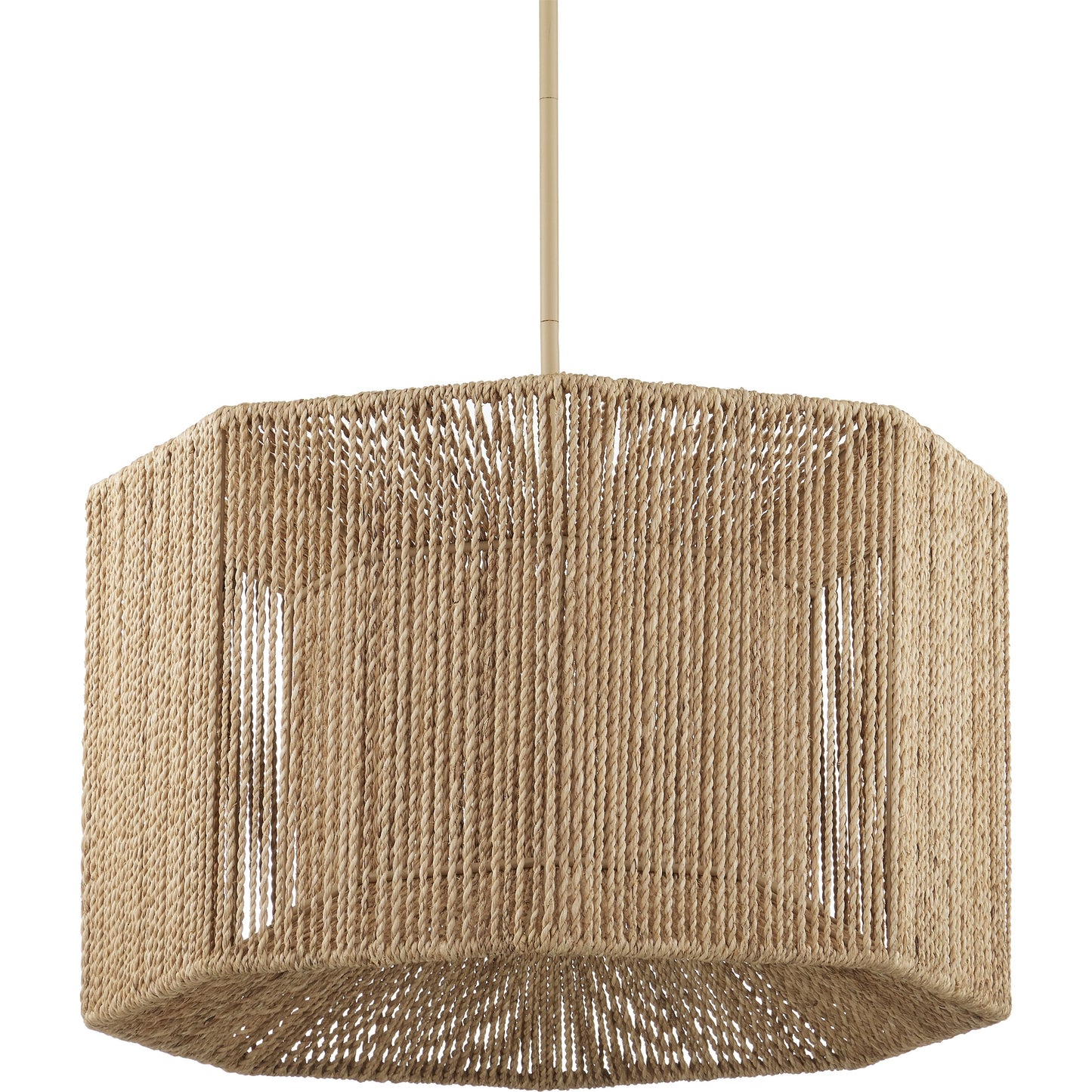 004 SI-2007813 | Additional Silo | Mereworth Rope Chandelier by Currey and Company in beige, natural. Made from wrought iron, abaca rope in a coastal style.