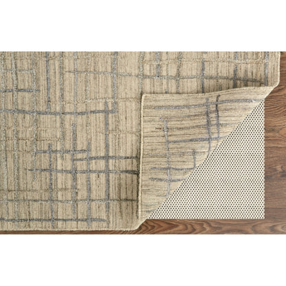 Kirkwood Transitional Rug - T08T8001 by Thom Felicia by Feizy Rugs in tan, silver. Made from viscose, wool in a unique style.