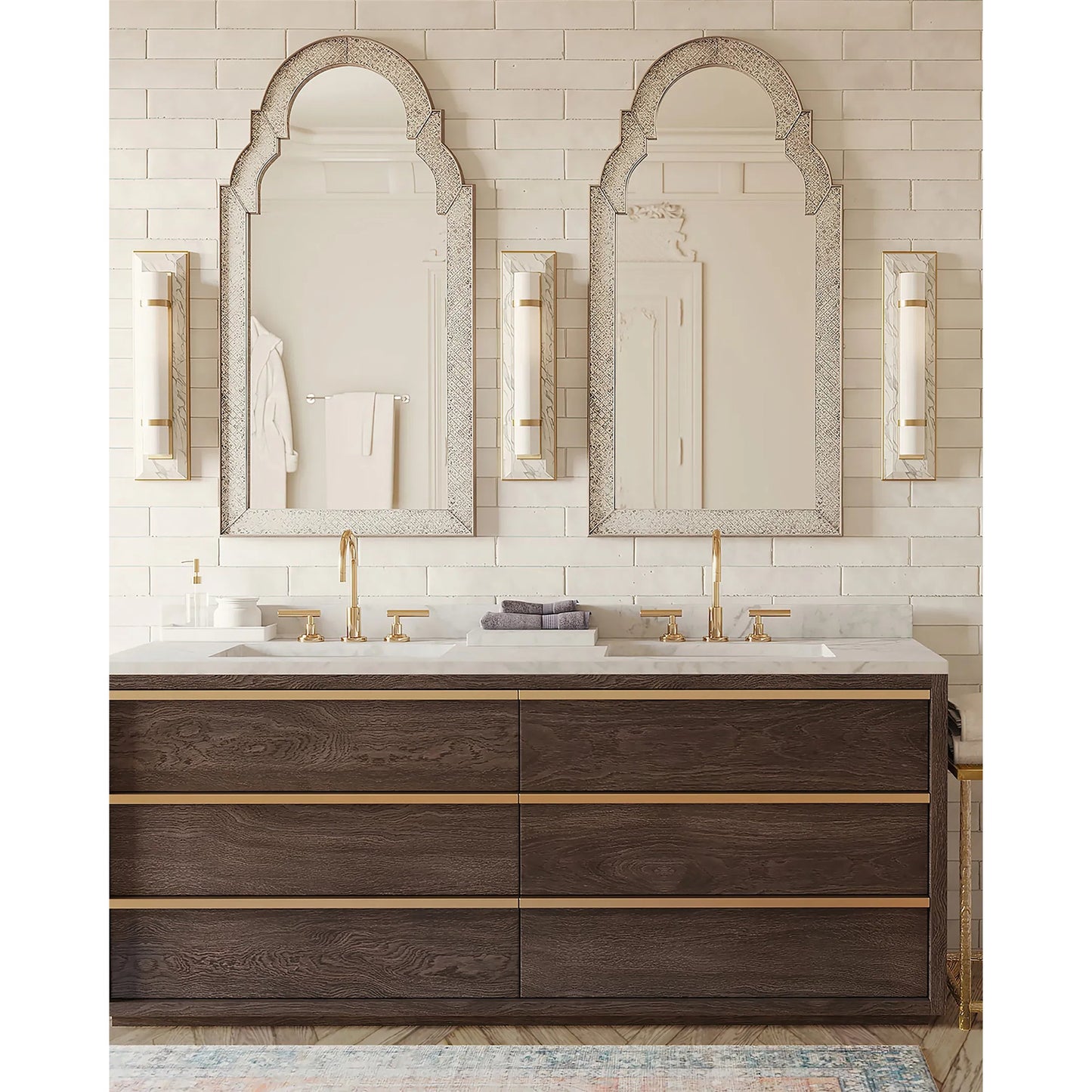 030 SI-1894211 | Lifestyle | Bruneau Wall Sconce by Currey and Company. Made from alabaster, steel, glass in a modern style.