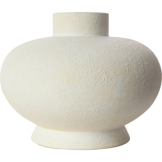 Acanceh Vase by Surya in white and matte. Made from main: ceramic in a modern style.