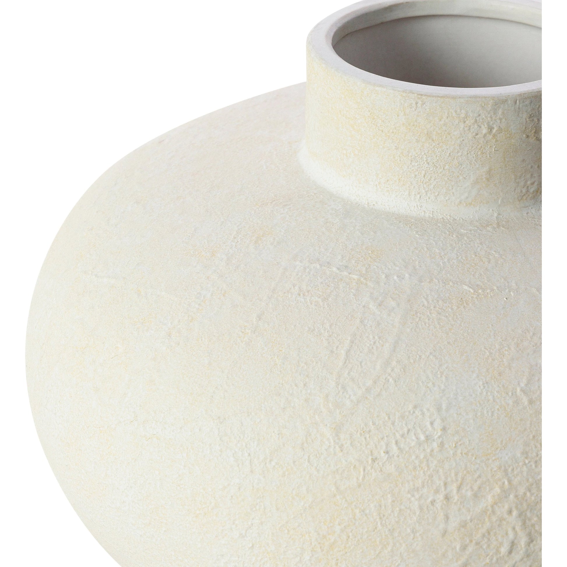 Acanceh Vase by Surya in white and matte. Made from main: ceramic in a modern style.