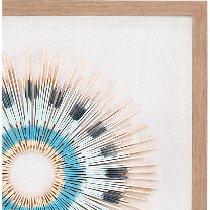 Chromatic - 28016 (Set of 2) by Surya in blue and textured. Made from wood, 100% polystyrene in a eclectic & global style.