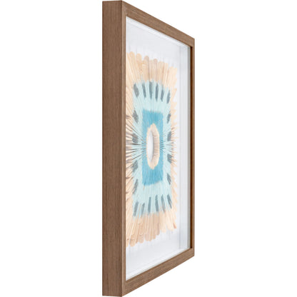 Chromatic - 28016 (Set of 2) by Surya in blue and textured. Made from wood, 100% polystyrene in a eclectic & global style.