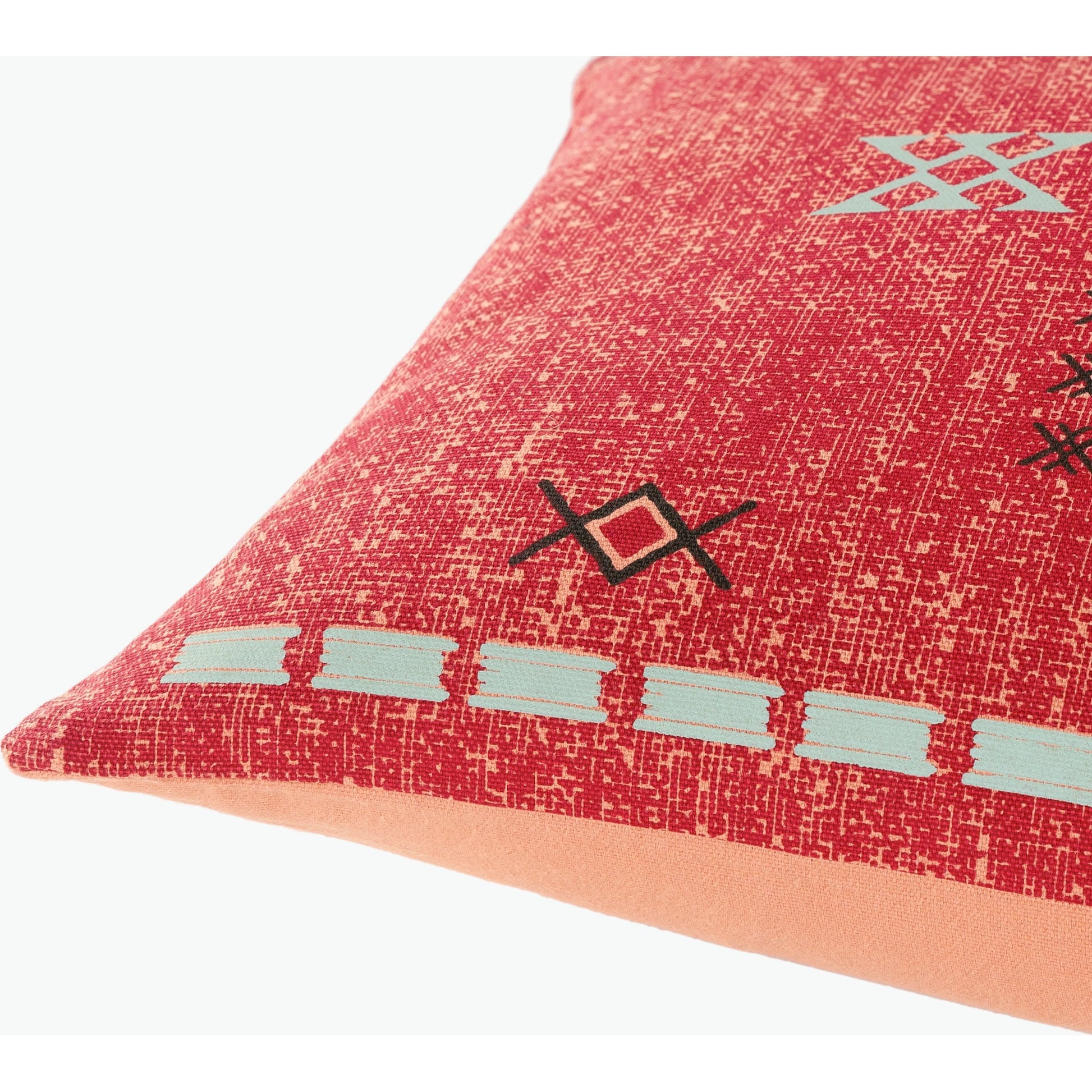 Cactus Silk Pillow - 36832 by Surya in slate, white, deep teal, blue, burnt orange. Made from 100% cotton in a eclectic & global style.