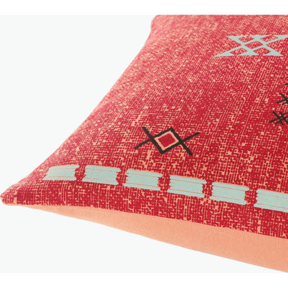 Cactus Silk Pillow - 36832 by Surya in slate, white, deep teal, blue, burnt orange. Made from 100% cotton in a eclectic & global style.