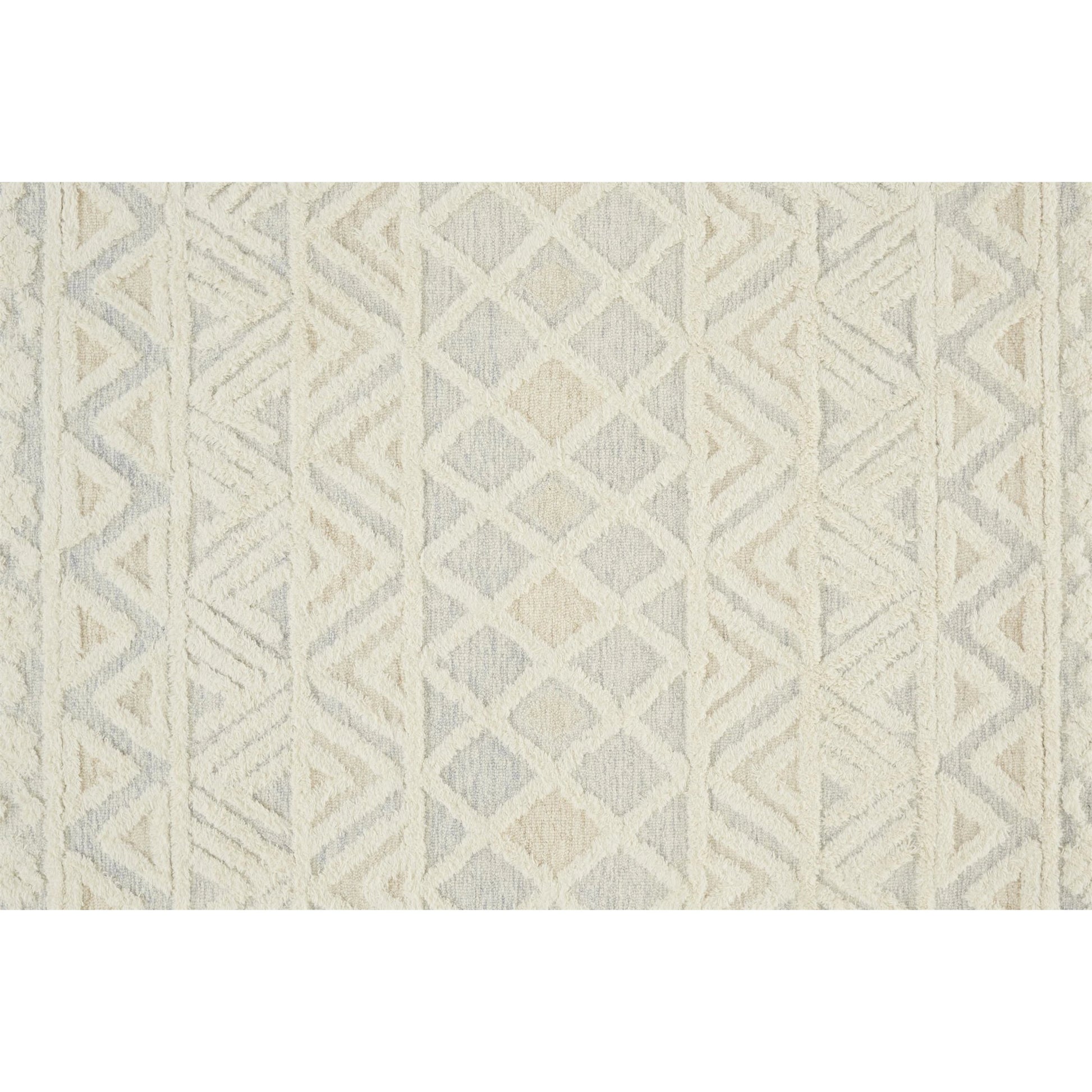 Anica Traditional Geometric Rug - 8005F by Feizy in ivory, blue, tan. Made from wool in a unique style.