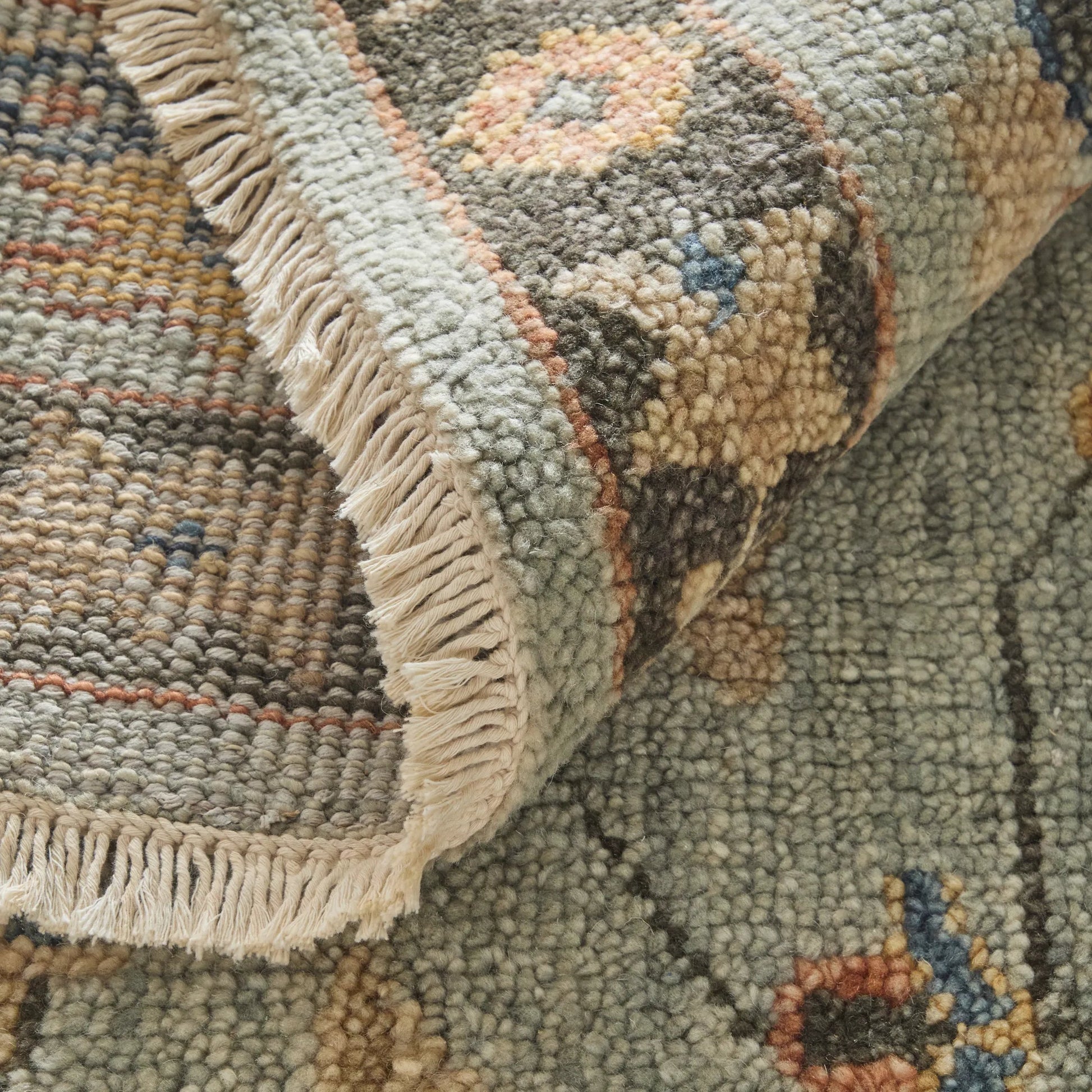 Carrington Traditional Oriental Rug - 6503F by Feizy in gray, gold, red. Made from wool in a unique style.