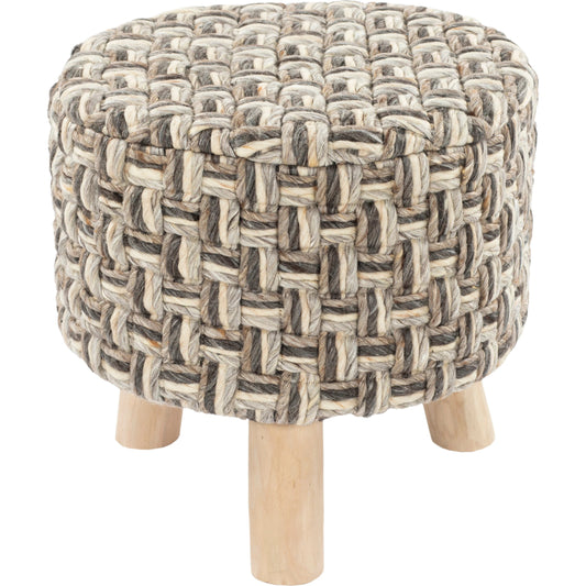 Cordoba - 25828 by Surya in charcoal, natural. Made from 70% wool, 20% polyester, 10% cotton, wood in a rustic style.
