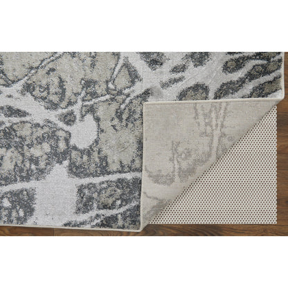 Astra Transitional Rug - 39L5F by Feizy in gray, silver, ivory. Made from polypropylene, polyester in a unique style.