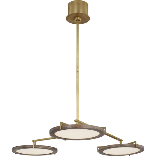 Shuffle Medium Chandelier by Visual Comfort & Co.. Made from aluminum or brass in a unique style.