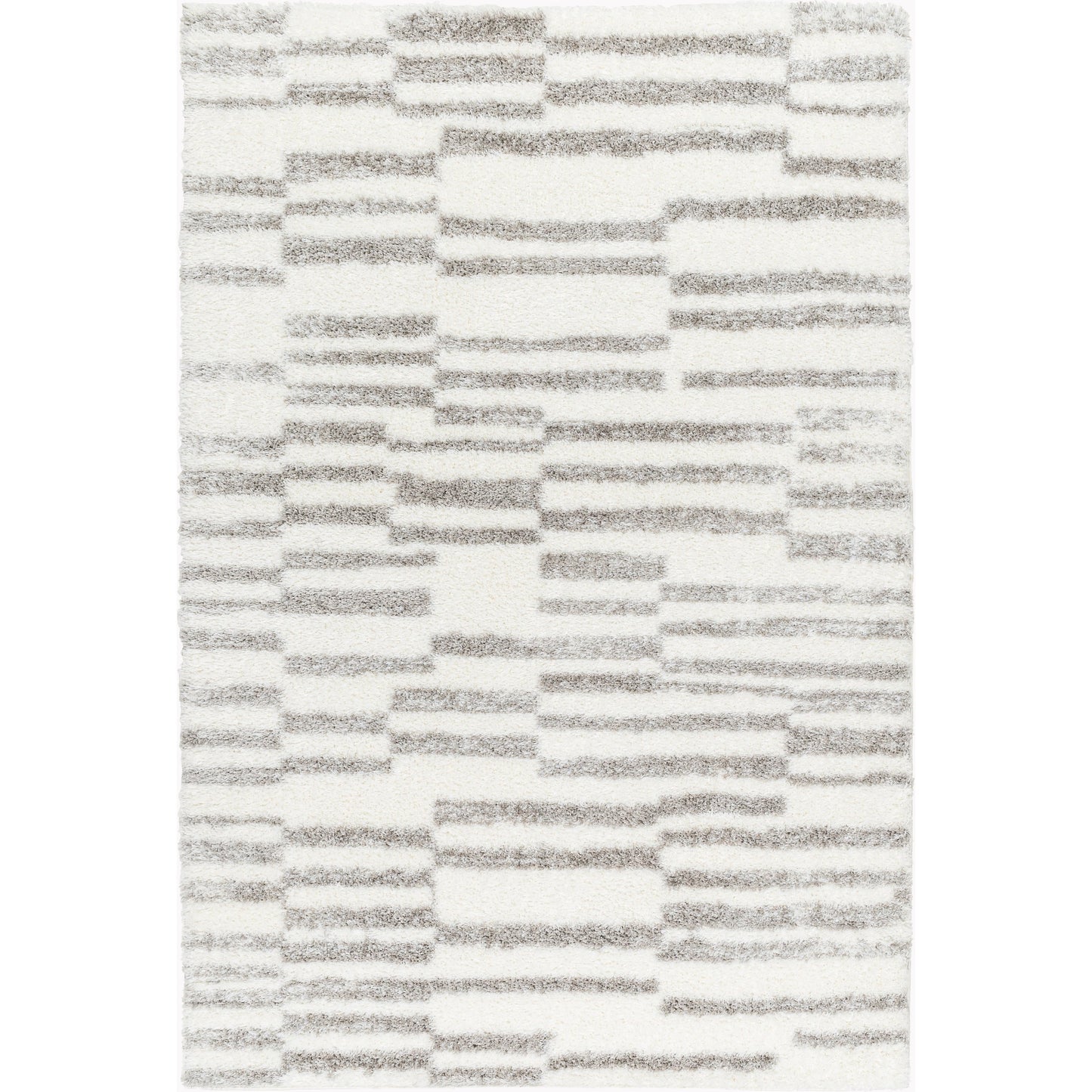 001 SI-2052507,SI-2052508,SI-2052509 | Primary Silo | Cloudy Shag Rug - 490566 by Livabliss in off-white, gray, charcoal. Made from face: 100% polyester, warp: 60% jute, 40% polyester in a unique style.