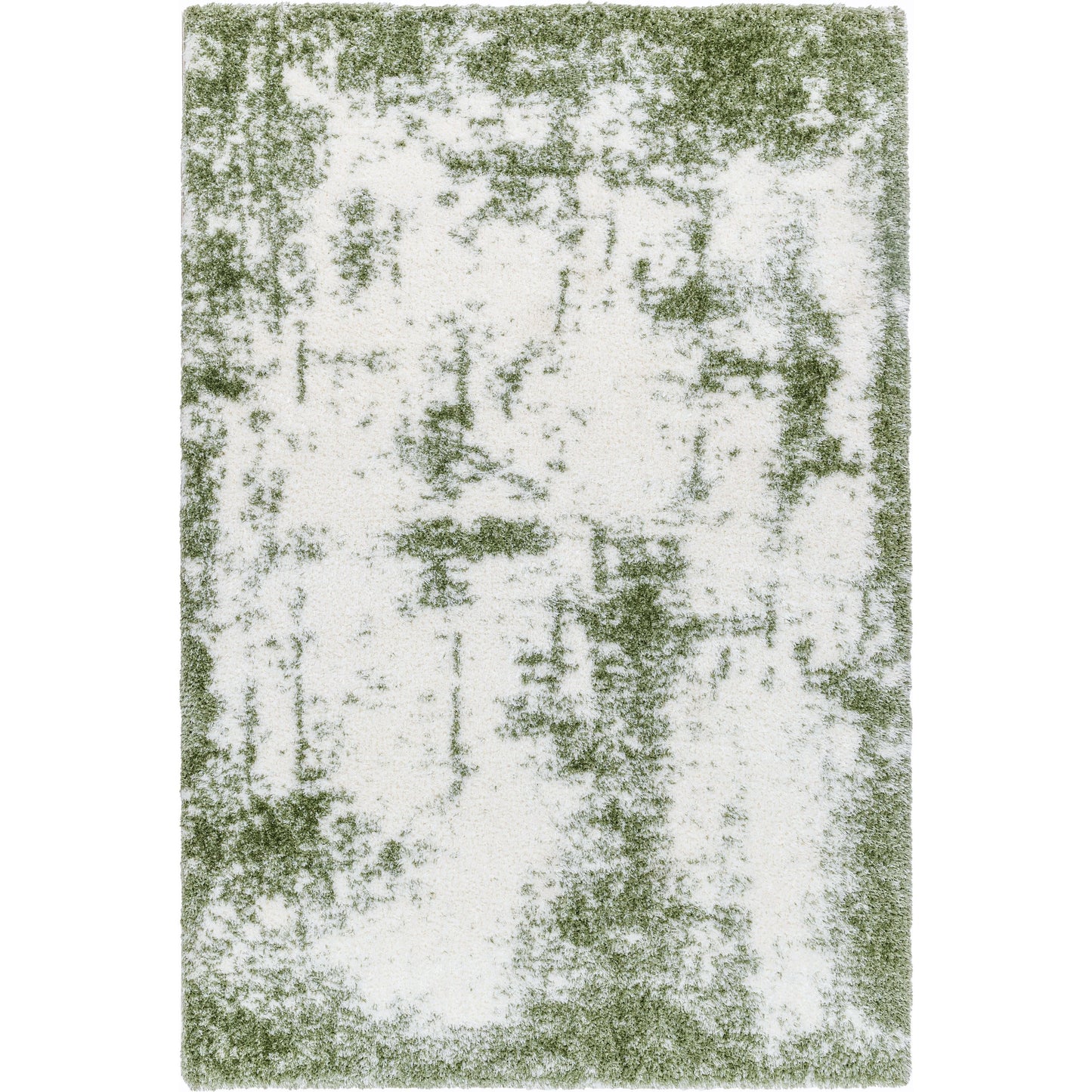 001 SI-2052510,SI-2052511,SI-2052512 | Primary Silo | Cloudy Shag Rug - 490572 by Livabliss in off-white, grass green. Made from face: 100% polyester, warp: 60% jute, 40% polyester in a unique style.