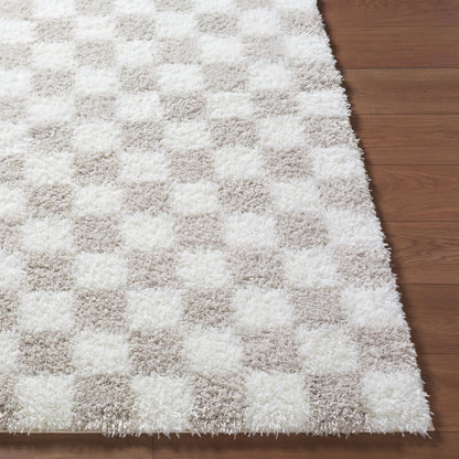 Cloudy Shag CDG-2330 Rug by Livabliss in ivory, light beige. Made from polyester in a unique style.