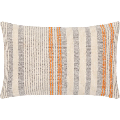 Camden Pillow - 27949 by Livabliss in cream, orange. Made from 70% cotton, 30% polyester, 100% cotton in a unique style.