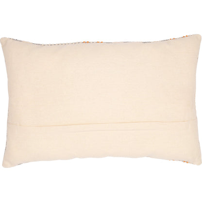 Camden Pillow - 27949 by Livabliss in cream, orange. Made from 70% cotton, 30% polyester, 100% cotton in a unique style.