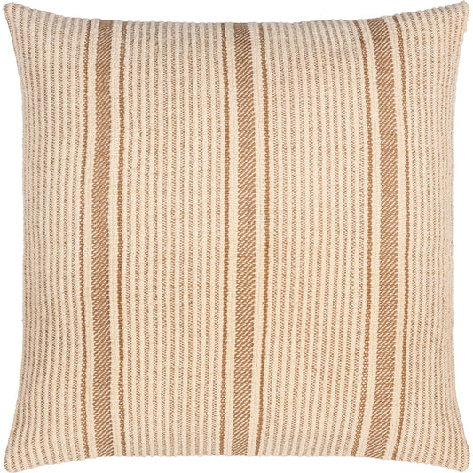 Camden Pillow - 26290 by Surya in brown, tan. Made from 100% cotton in a unique style.