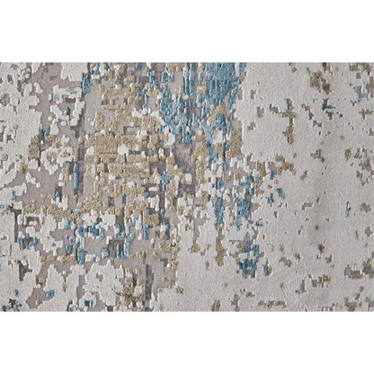 Cadiz Rug - 3891F by Feizy in ivory, tan, blue. Made from viscose, acrylic in a unique style.