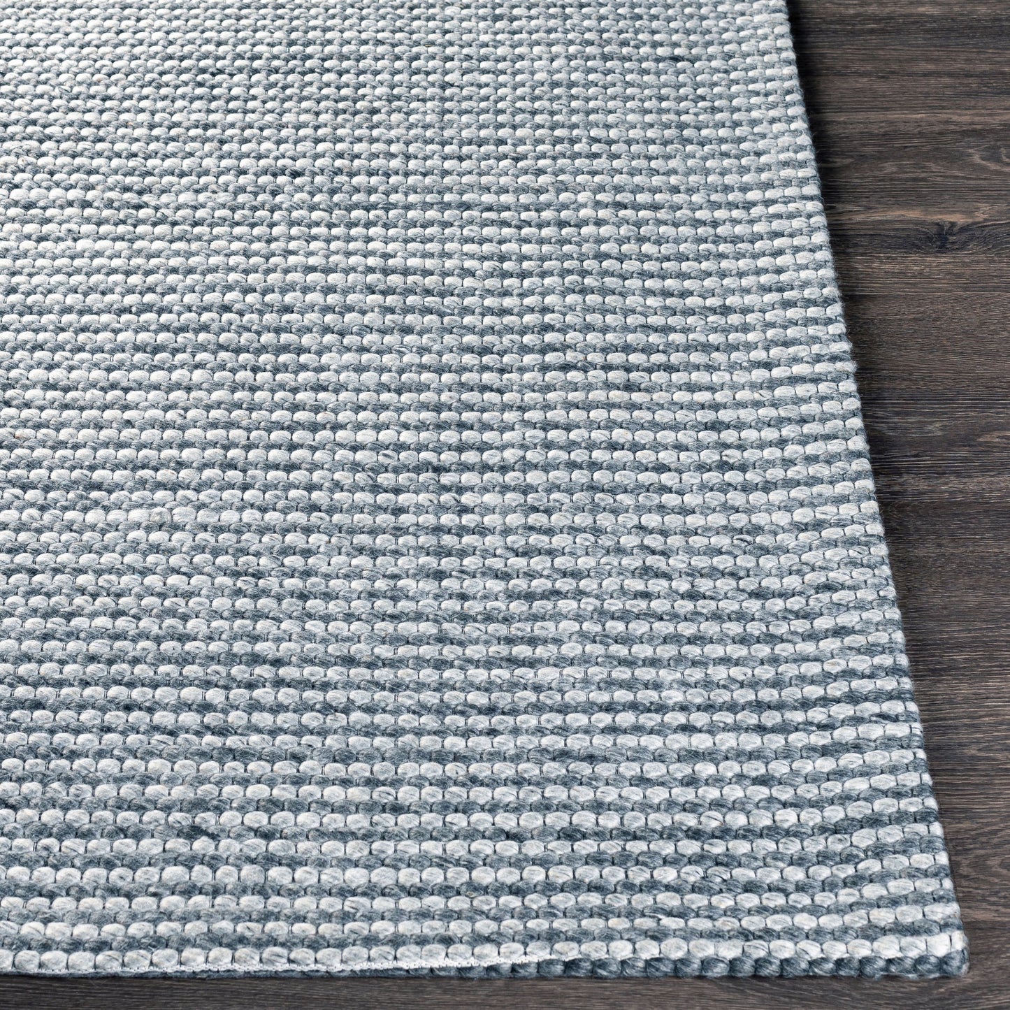 007 SI-1879708,SI-1879710,SI-1879712 | Closeup | Colarado CDO-2303 Rug by Surya in medium gray. Made from 100% wool in a unique style.