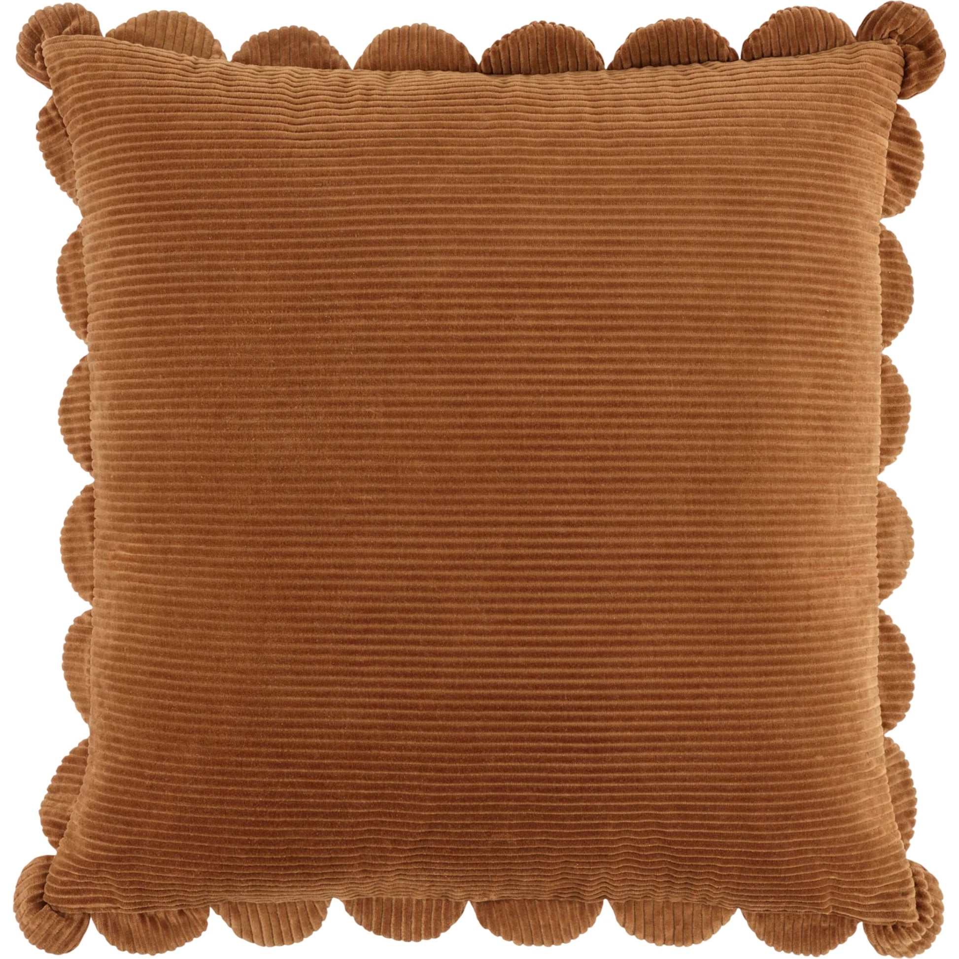 Corduroy Scalloped Quarters Accent Pillow by Livabliss. Made from cotton in a unique style.
