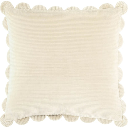 Corduroy Scalloped Quarters Accent Pillow by Livabliss. Made from cotton in a unique style.