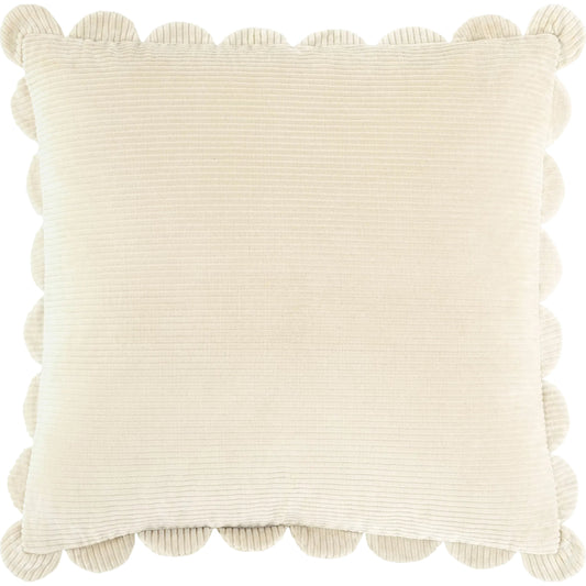 Corduroy Scalloped Quarters Accent Pillow by Livabliss. Made from cotton in a unique style.