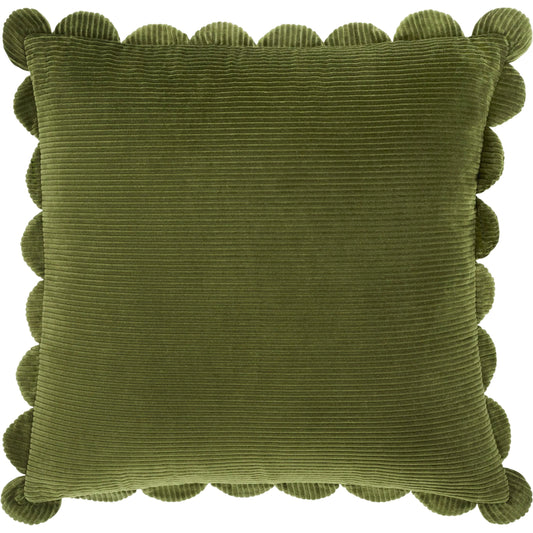 Corduroy Scalloped Quarters Accent Pillow by Livabliss. Made from cotton in a unique style.