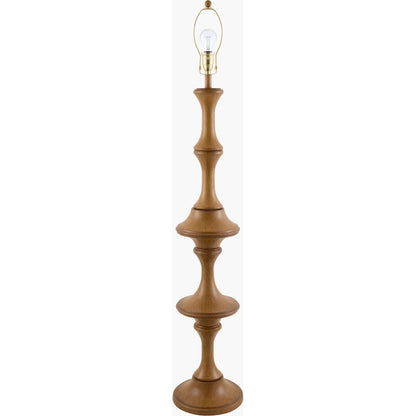 Cedoro Accent Floor Lamp by Surya in brown, metallic gold, gold, translucent, white and painted. Made from steel, linen, polyester, iron in a unique style.