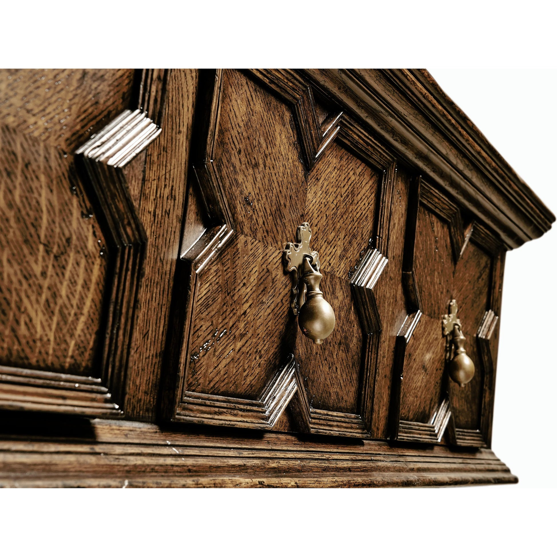 Country Farmhouse Tudor Style Dark Oak Buffet by Jonathan Charles in brown and dark brown tudor oak. Made from oak in a traditional style.