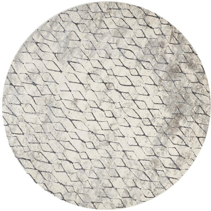 Kano Transitional Diamond Rug - 3872F by Feizy in ivory, gray, taupe. Made from polypropylene, polyester in a unique style.