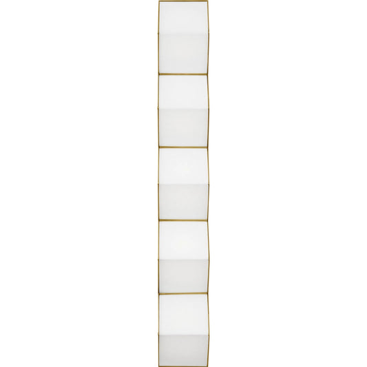 Zig Zag X-Large Sconce by Visual Comfort & Co. in latte. Made from steel or brass in a unique style.
