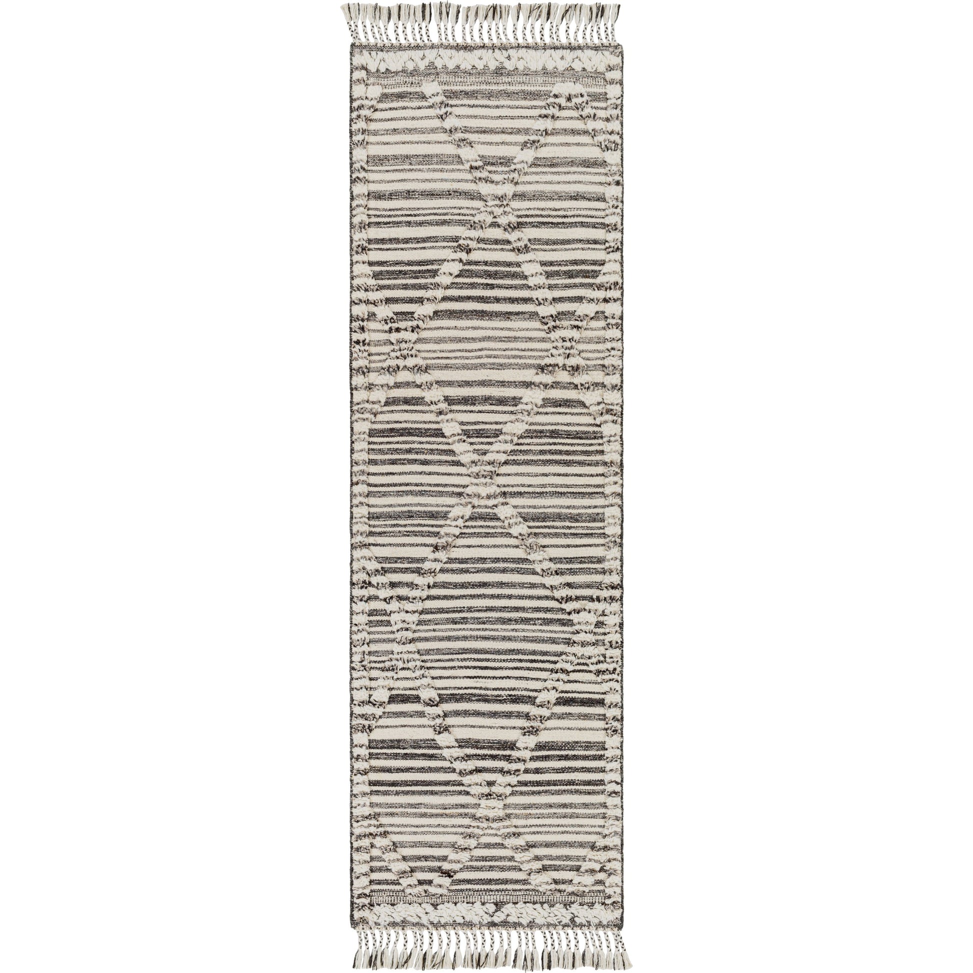 Cadiz Rug - 29474 by Surya in ivory, black, gray. Made from 100% wool in a unique style.