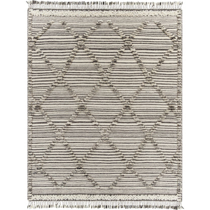 Cadiz Rug - 29474 by Surya in ivory, black, gray. Made from 100% wool in a unique style.