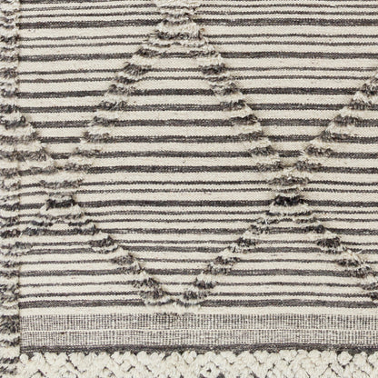 Cadiz Rug - 29474 by Surya in ivory, black, gray. Made from 100% wool in a unique style.