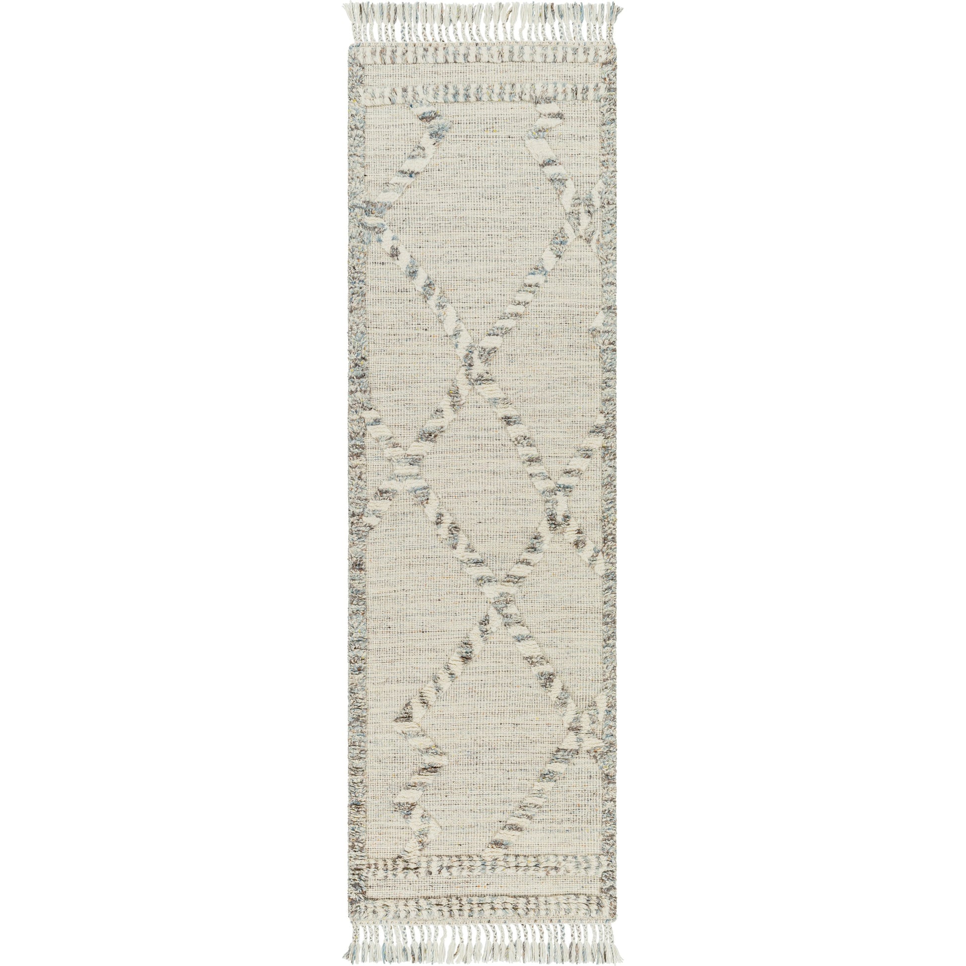 Cadiz Rug - 29475 by Surya in medium gray, dark brown, ivory, medium brown. Made from 100% wool in a unique style.